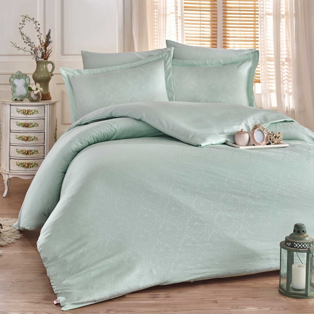 Lenjerie Pat 2 Persoane Hobby Diamond Damasc – Green Lenjerie Pat 2 Persoane Hobby Diamond Damasc – Green