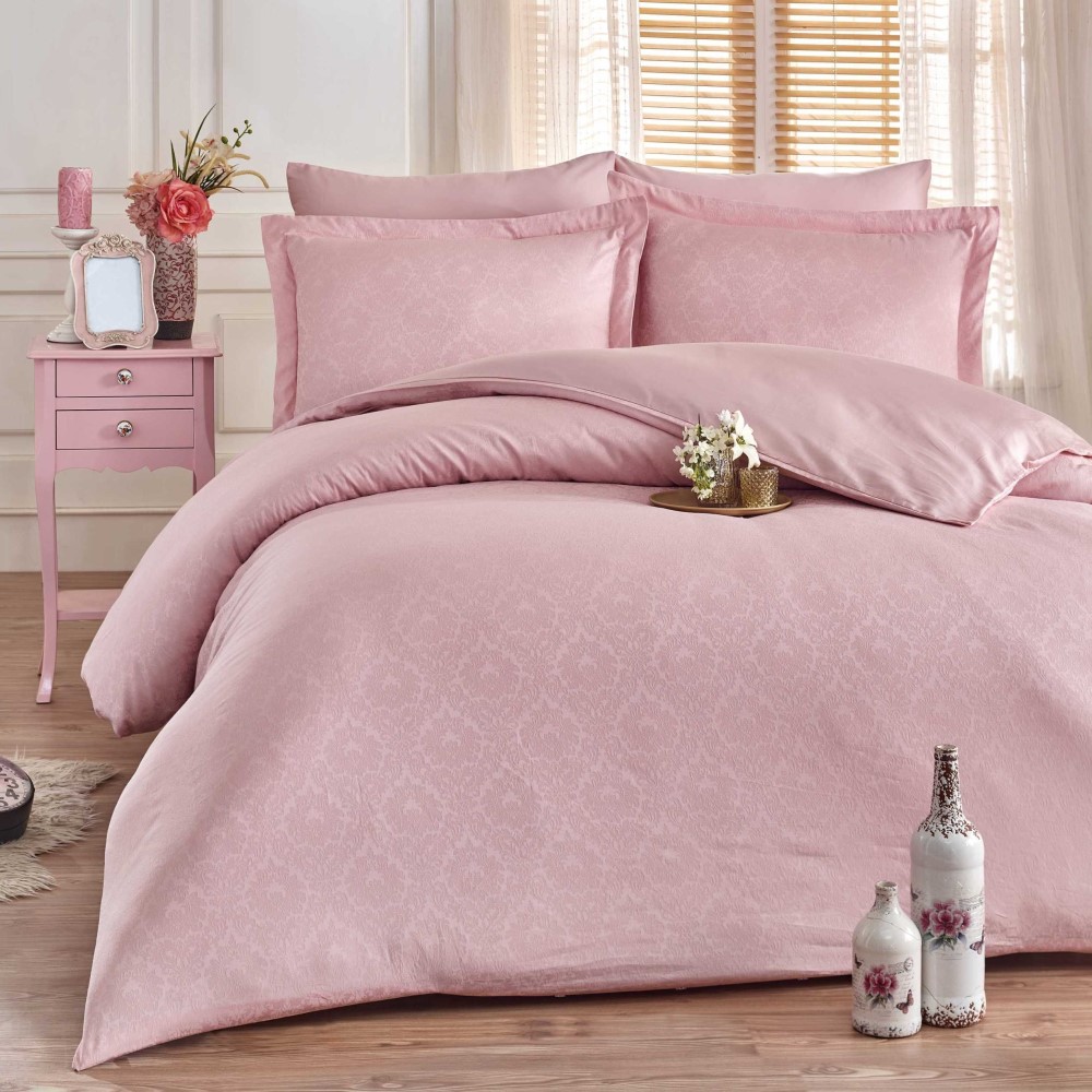 Lenjerie Pat 2 Persoane Hobby Diamond Damasc – Powder Lenjerie Pat 2 Persoane Hobby Diamond Damasc – Powder