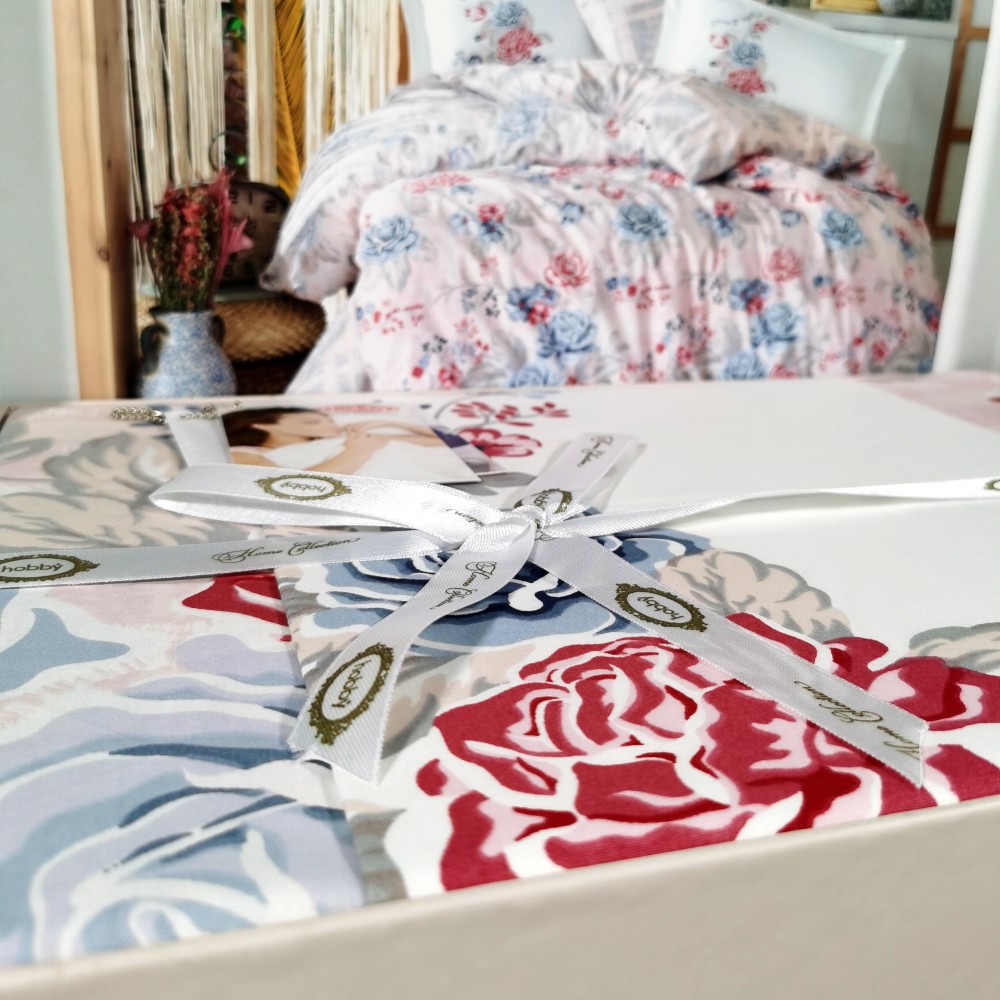 lenjerie bumbac 100% hobby florentina cream lenjerie bumbac 100% hobby florentina cream