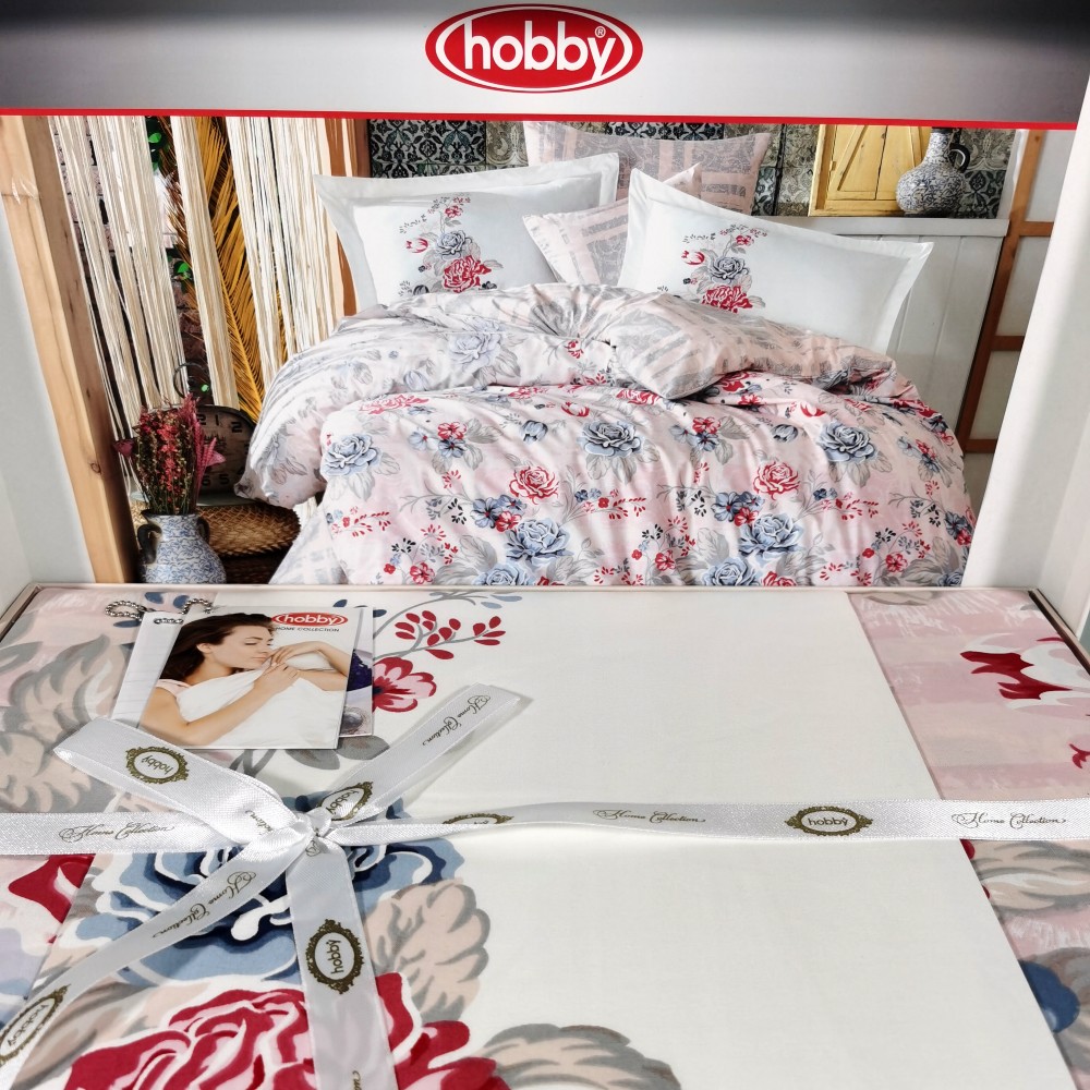 lenjerie bumbac 100% hobby florentina cream lenjerie bumbac 100% hobby florentina cream