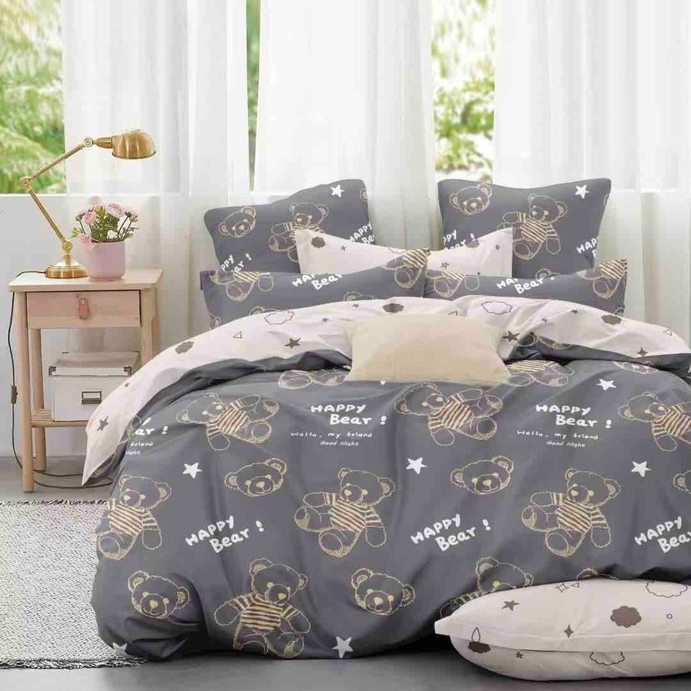 lenejrie finet gri cu ursuleti lenejrie finet gri cu ursuleti