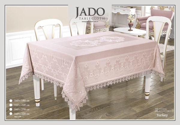 fata de masa jado dantela - roz