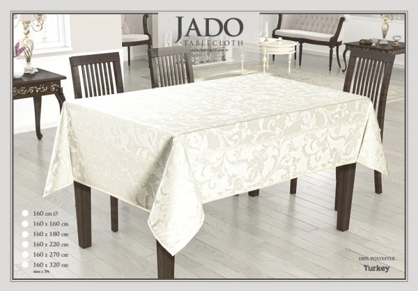 fata de masa jado polyester - crem