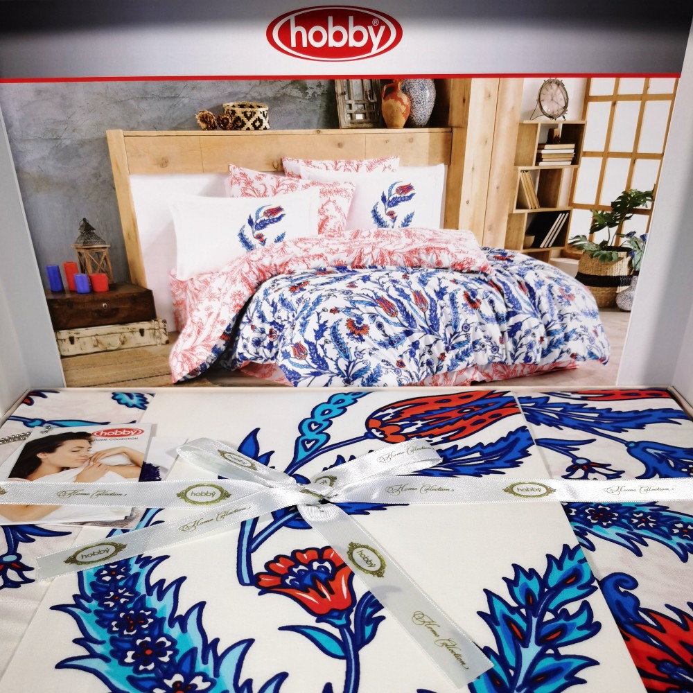 hobby sophia blue 4 lenjerie bumbac 100% hobby sophia blue