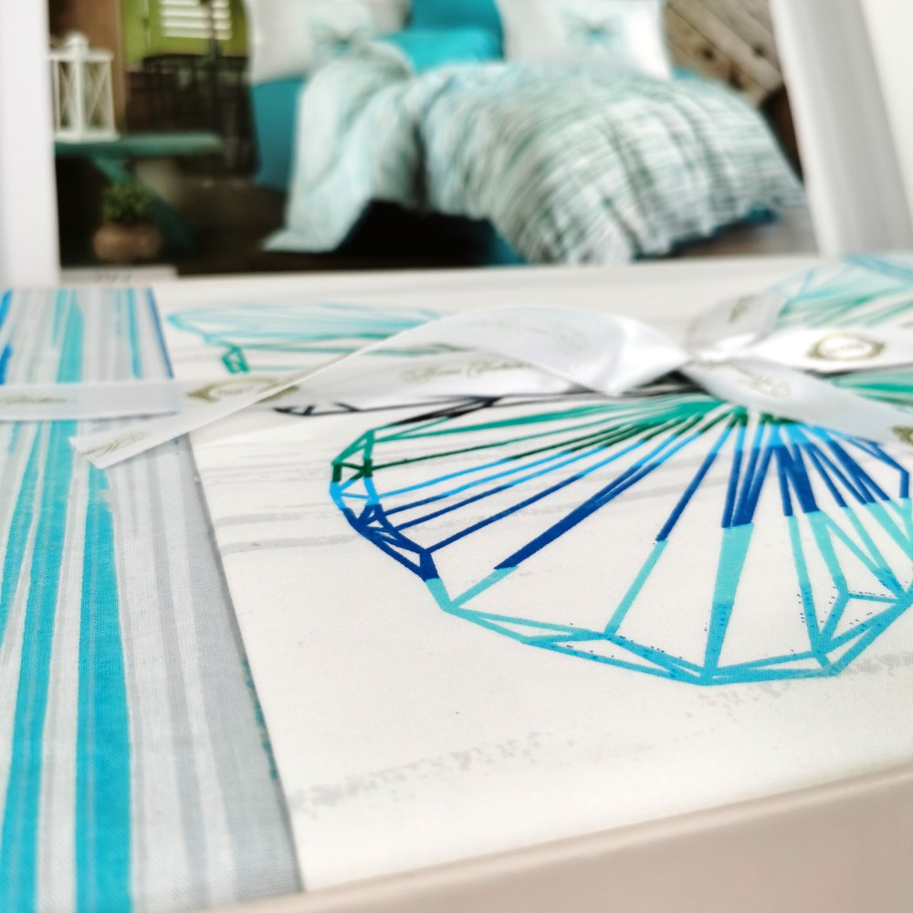 lenjerie hobby eldora turcoaz bumbac 100% lenjerie hobby eldora turcoaz bumbac 100%