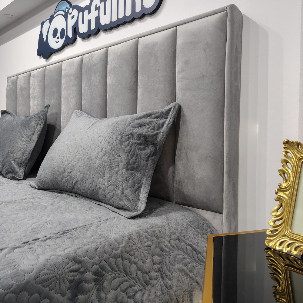 Cuvertura Catifea Gri Inchis