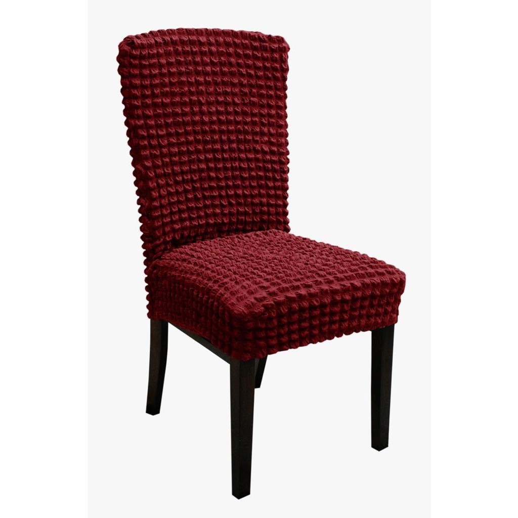 set 6 huse de scaun creponate - grena set 6 huse de scaun creponate - grena