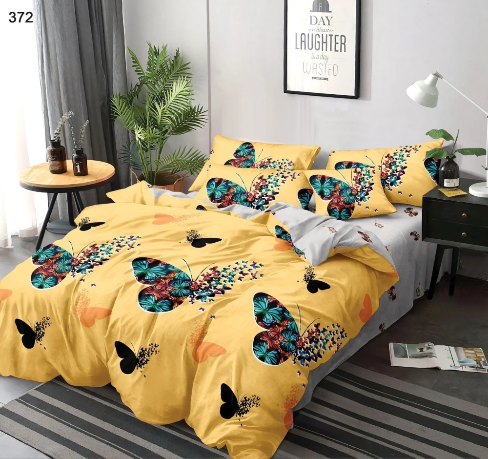 lenjerie de pat galbena cu fluturi (1) lenjerie de pat galbena cu fluturi (1)