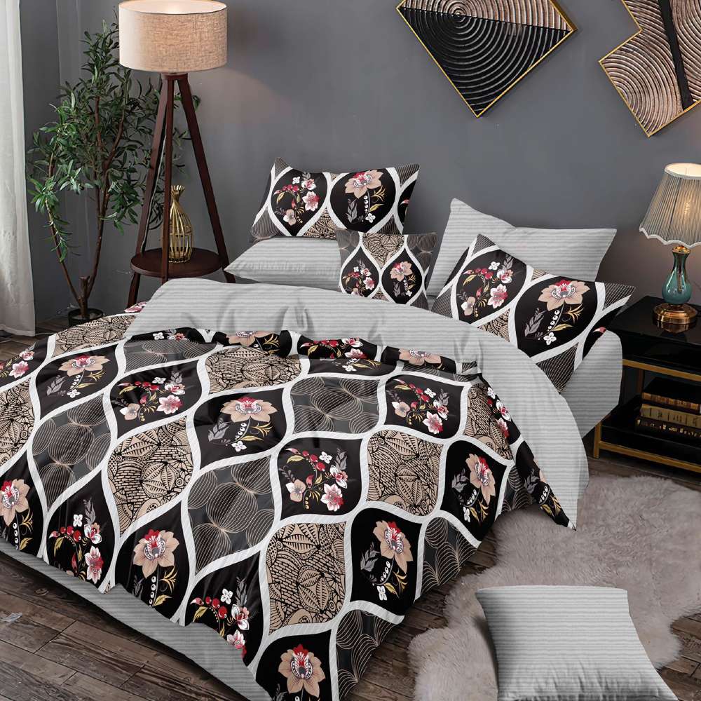 lenjerie de pat neagra model abstract lenjerie de pat neagra model abstract