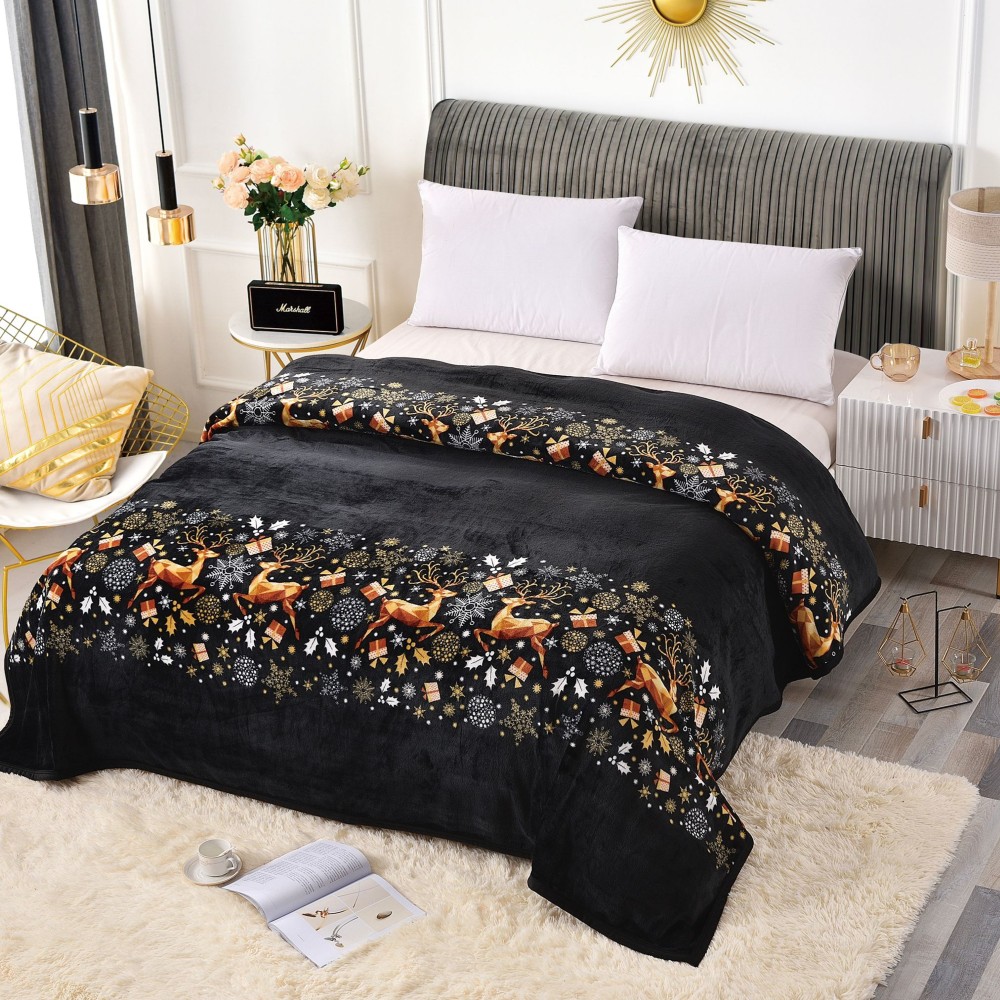 patura cocolino de craciun rosie neagra patura cocolino de craciun rosie neagra