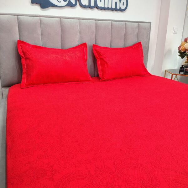 husa de pot bumbac finet rosie