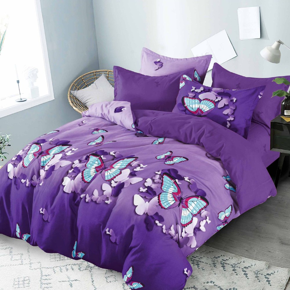 lenjerie mov cu fluturi lenjerie mov cu fluturi