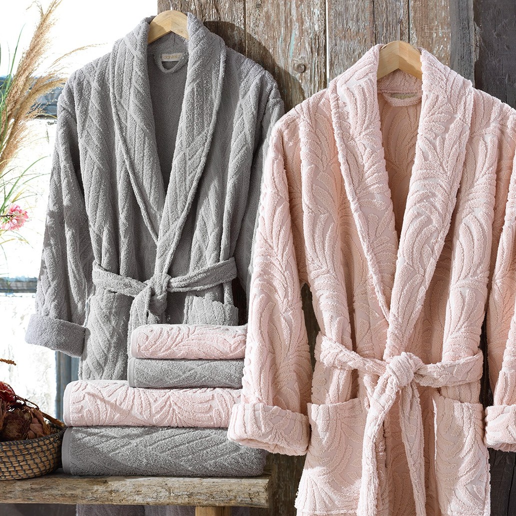 set halate bumbac 100% gri portocaliu set halate bumbac 100% gri portocaliu