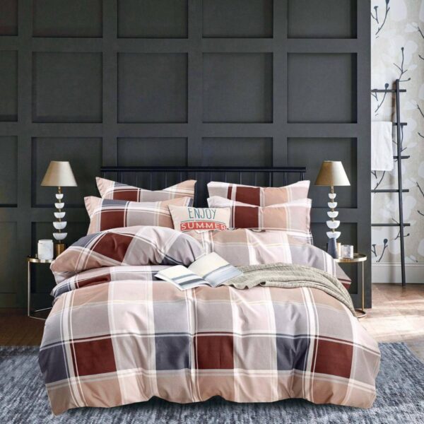 lenejrie maro cu carouri