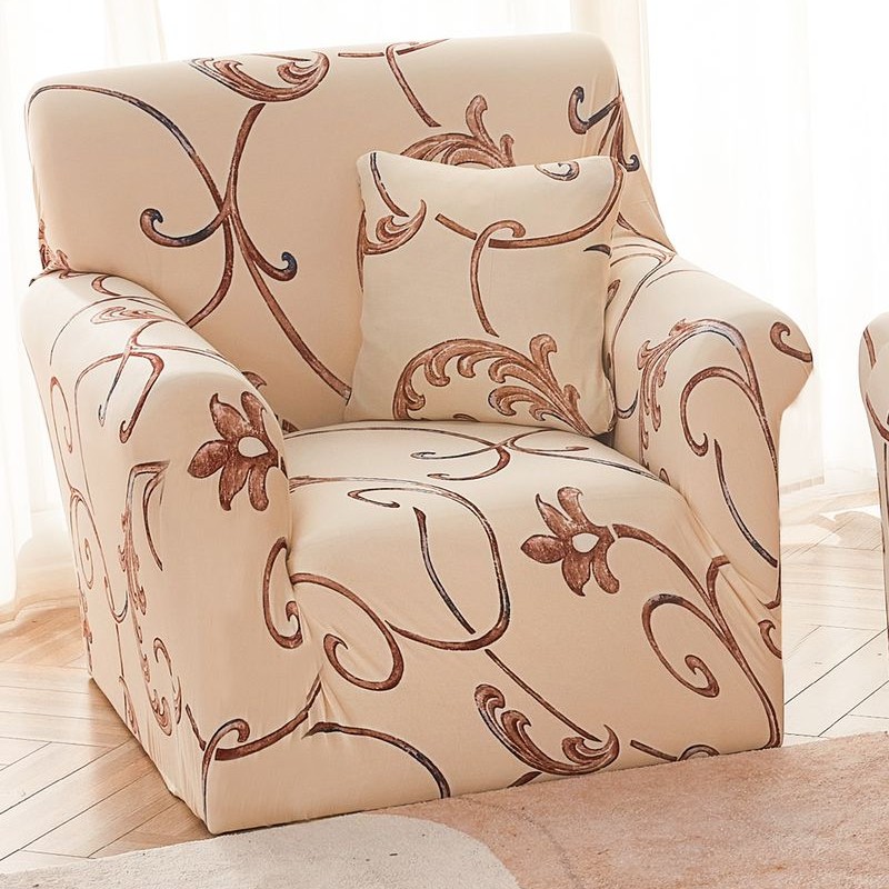 husa fotoliu crem cu flori rosii husa fotoliu crem cu flori rosii