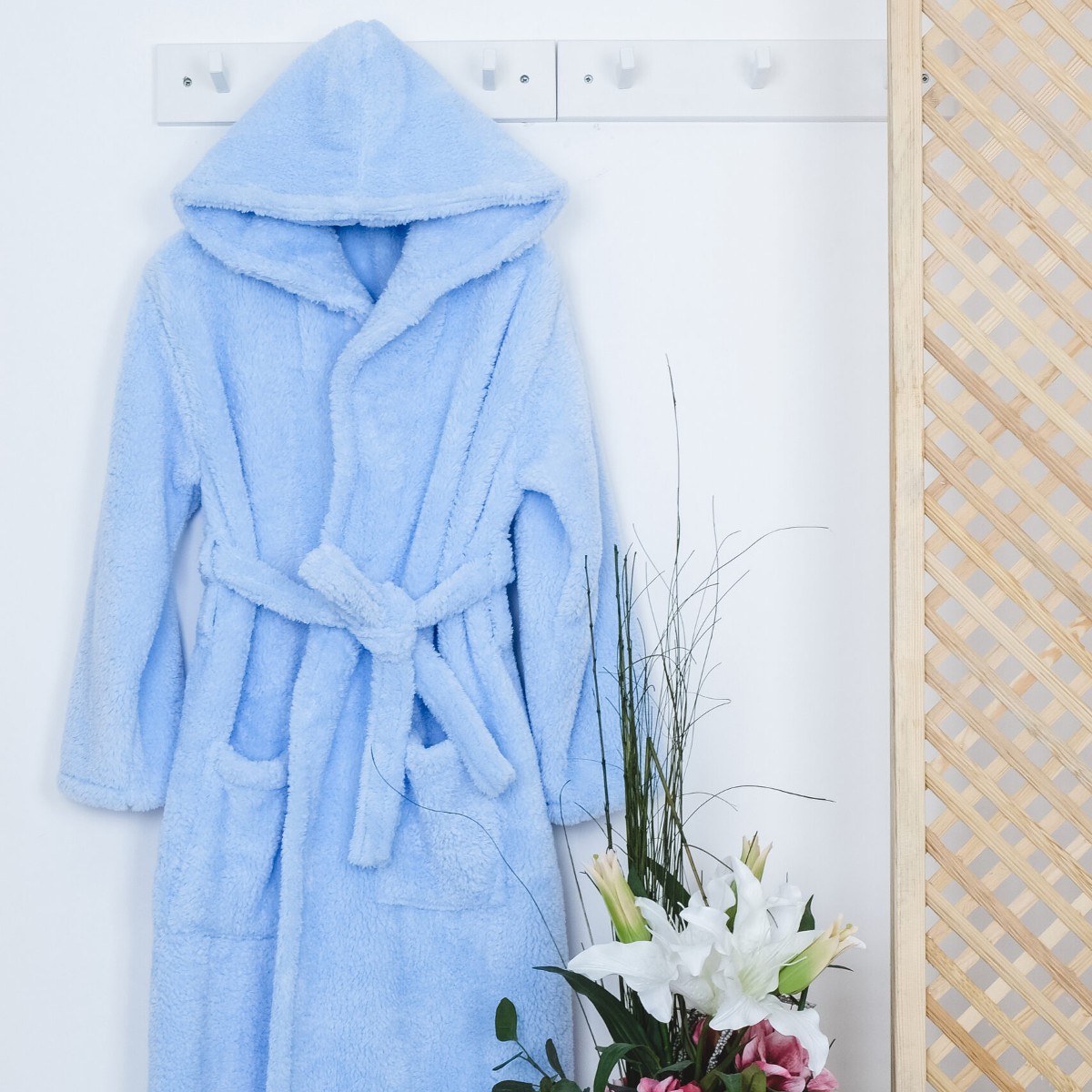 halat cocolino cu gluga bleu halat cocolino cu gluga bleu