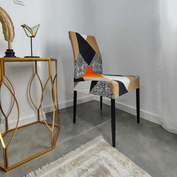 husa de scaun velvet multicolora