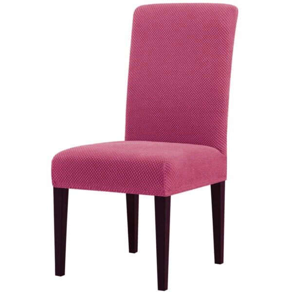 huse scaun jacquard roz