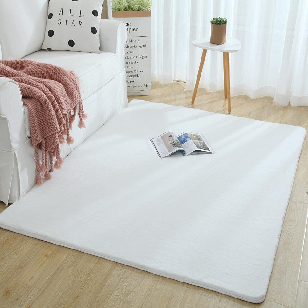 covor pufos alb covor pufos alb