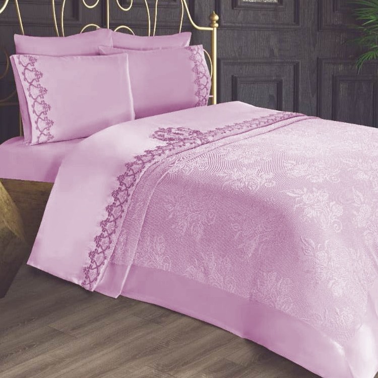 set cuvertura de lux katrin roz set cuvertura de lux katrin roz