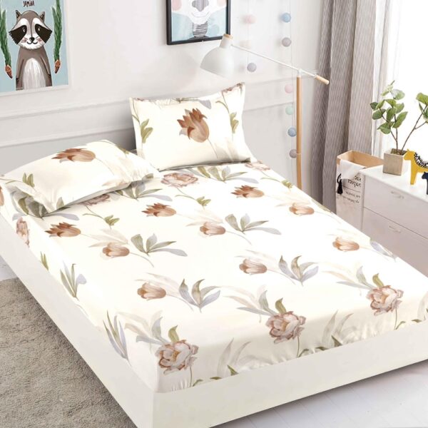 husa de pat fient cu lalele