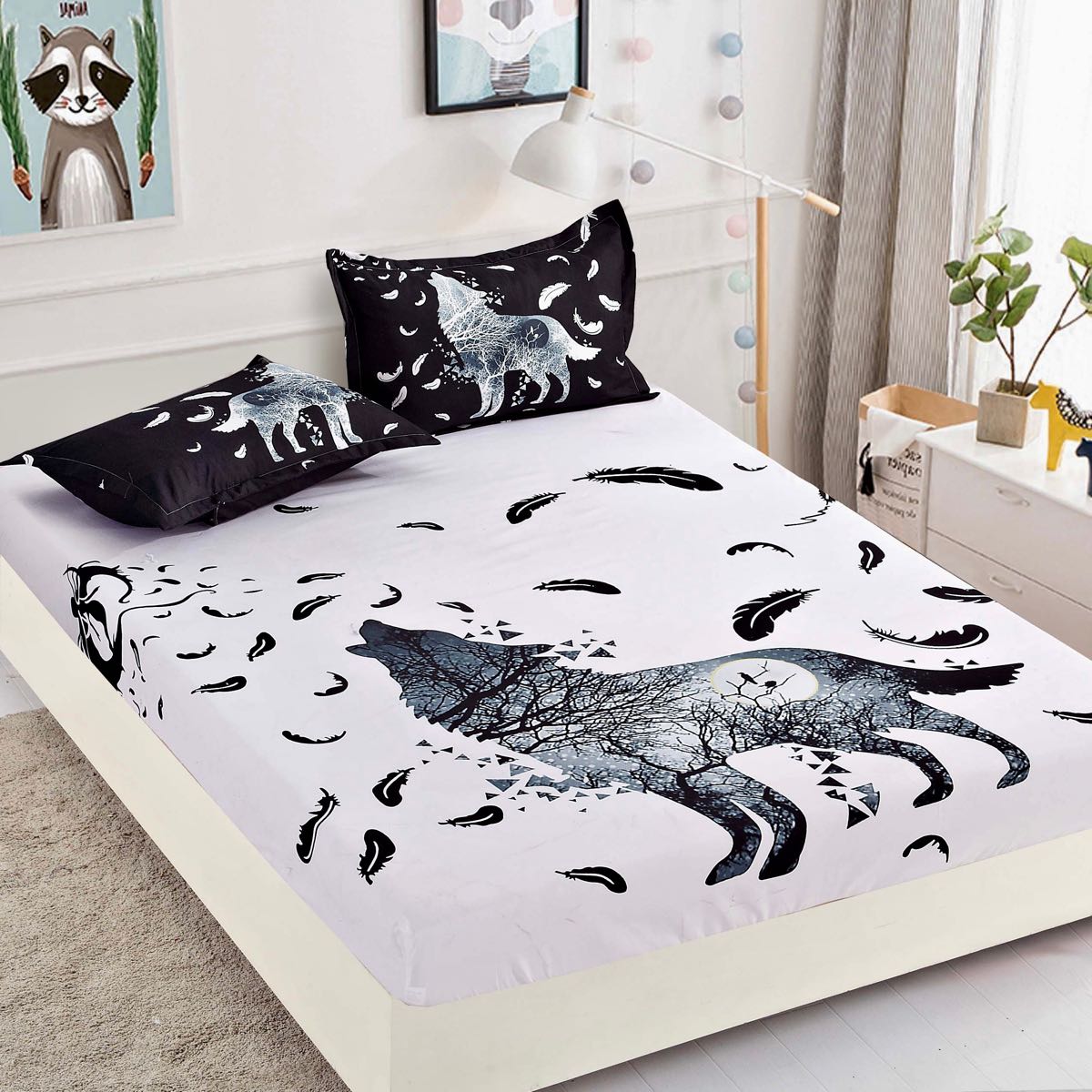 husa din finet 160 x 200 - lup husa din finet 160 x 200 - lup