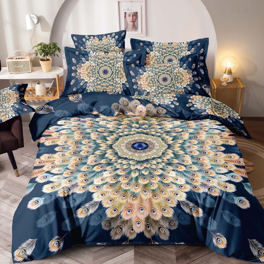 lenjerie 1 persoana cu elastic model fulgi colorati lenjerie 1 persoana cu elastic model fulgi colorati