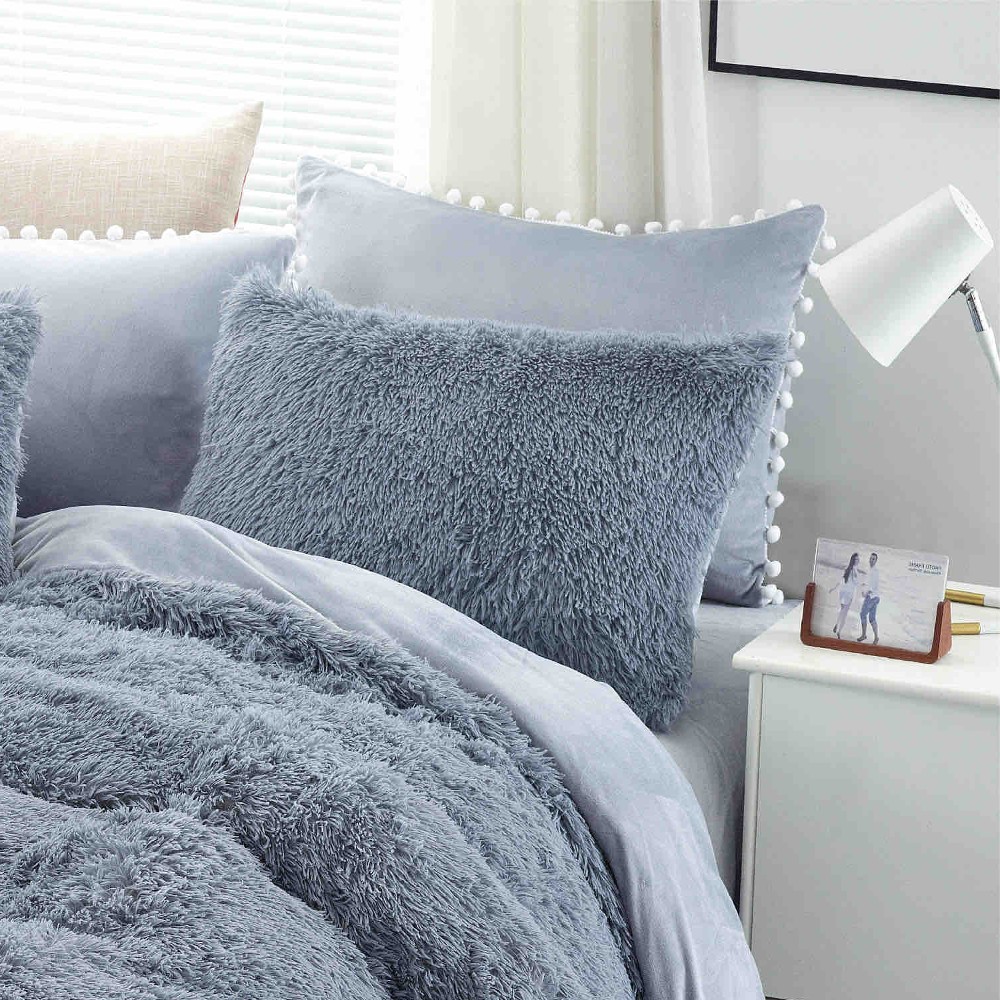 lenjerie cocolino fluffy gri perne lenjerie cocolino fluffy gri