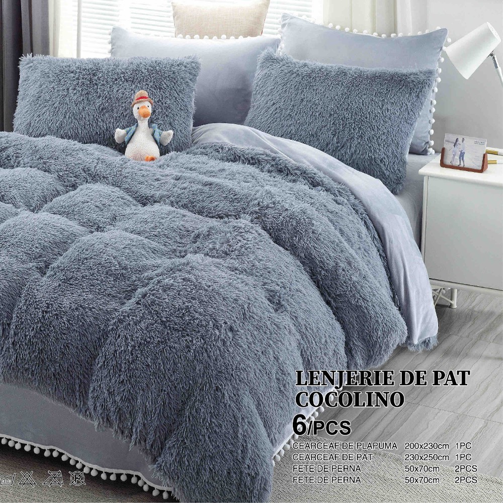 lenjerie cocolino fluffy gri lenjerie cocolino fluffy gri