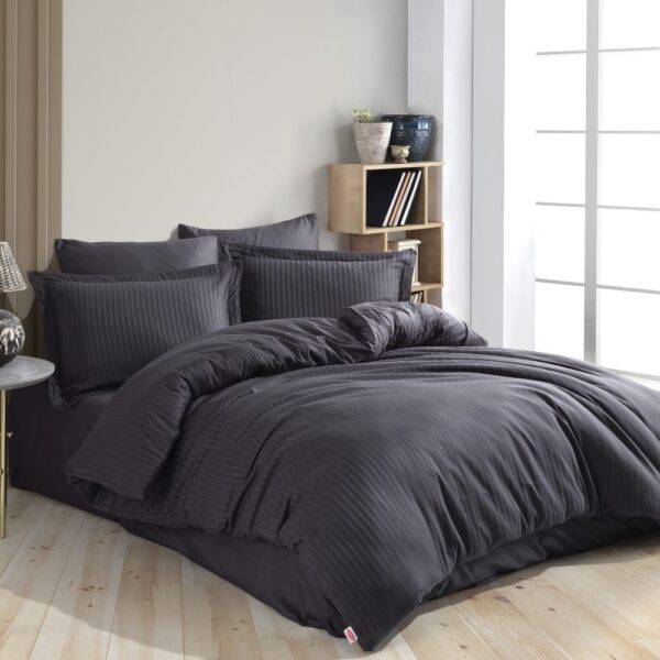 lenjerie diamond damasc gri inchis