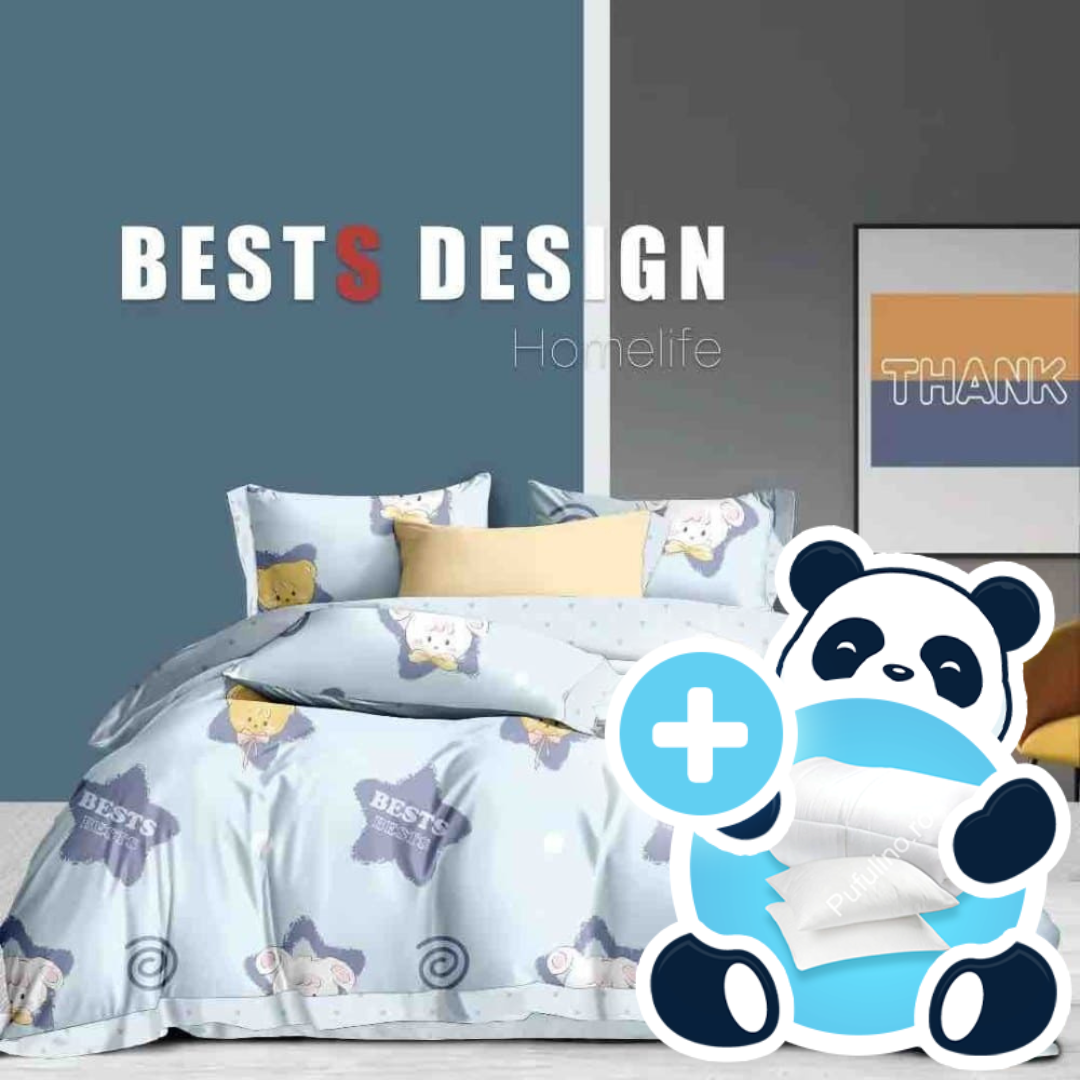 Pachet 1 persoana stelute bleu Pachet 1 persoana stelute bleu