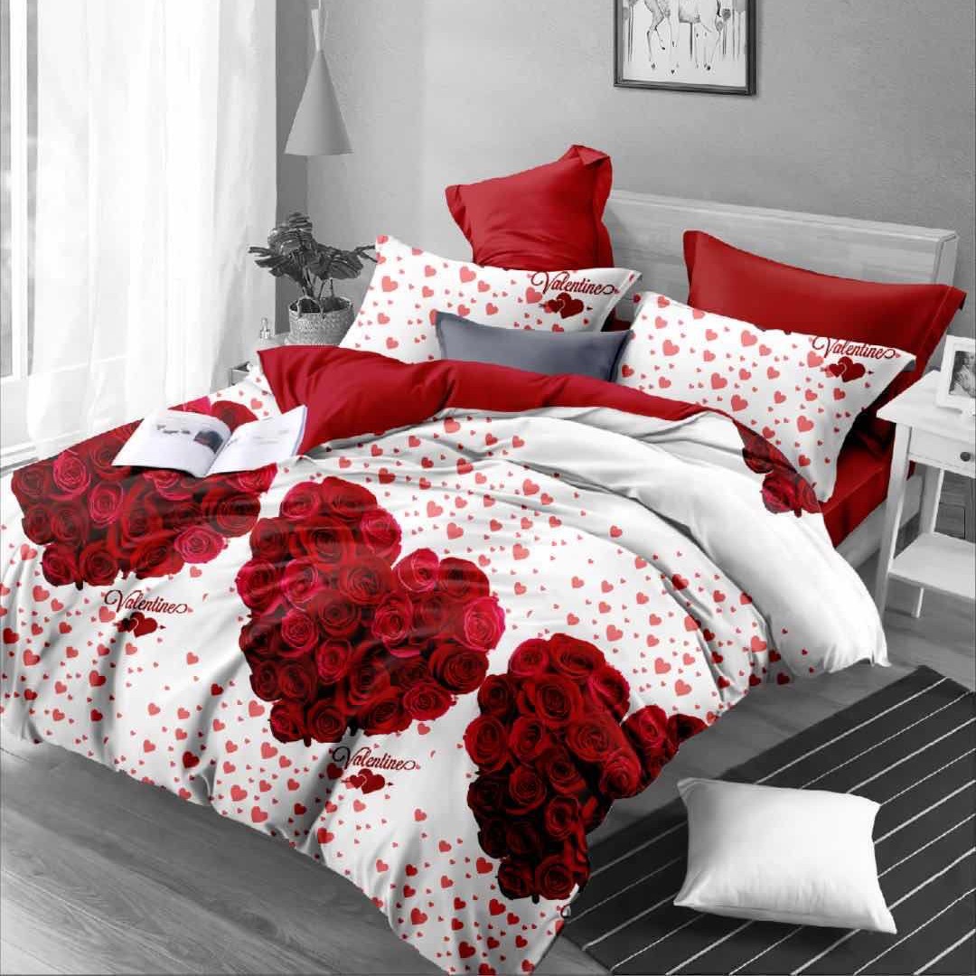 lenjerie din finet alba cu trandafiri inimioare lenjerie din finet alba cu trandafiri inimioare