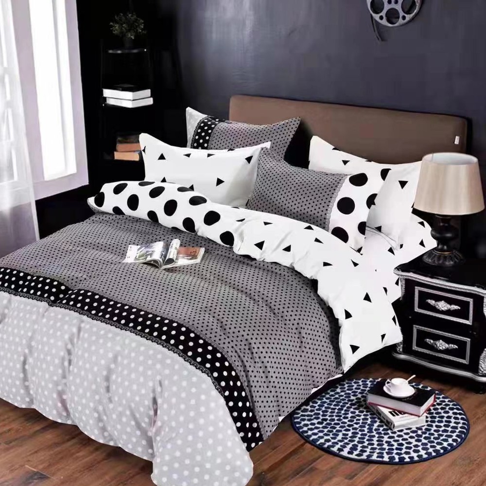 lenjerie finet alb negru cu buline lenjerie finet alb negru cu buline