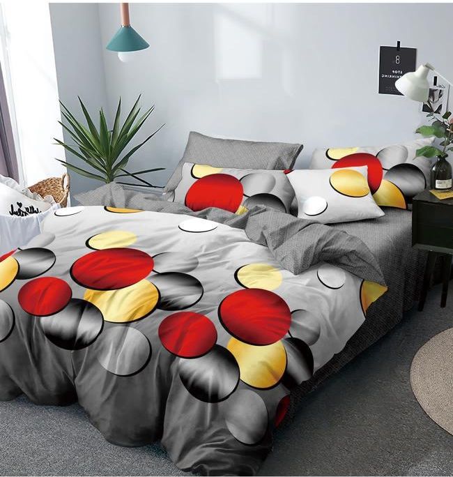 lenjerie gri cu buline lenjerie gri cu buline