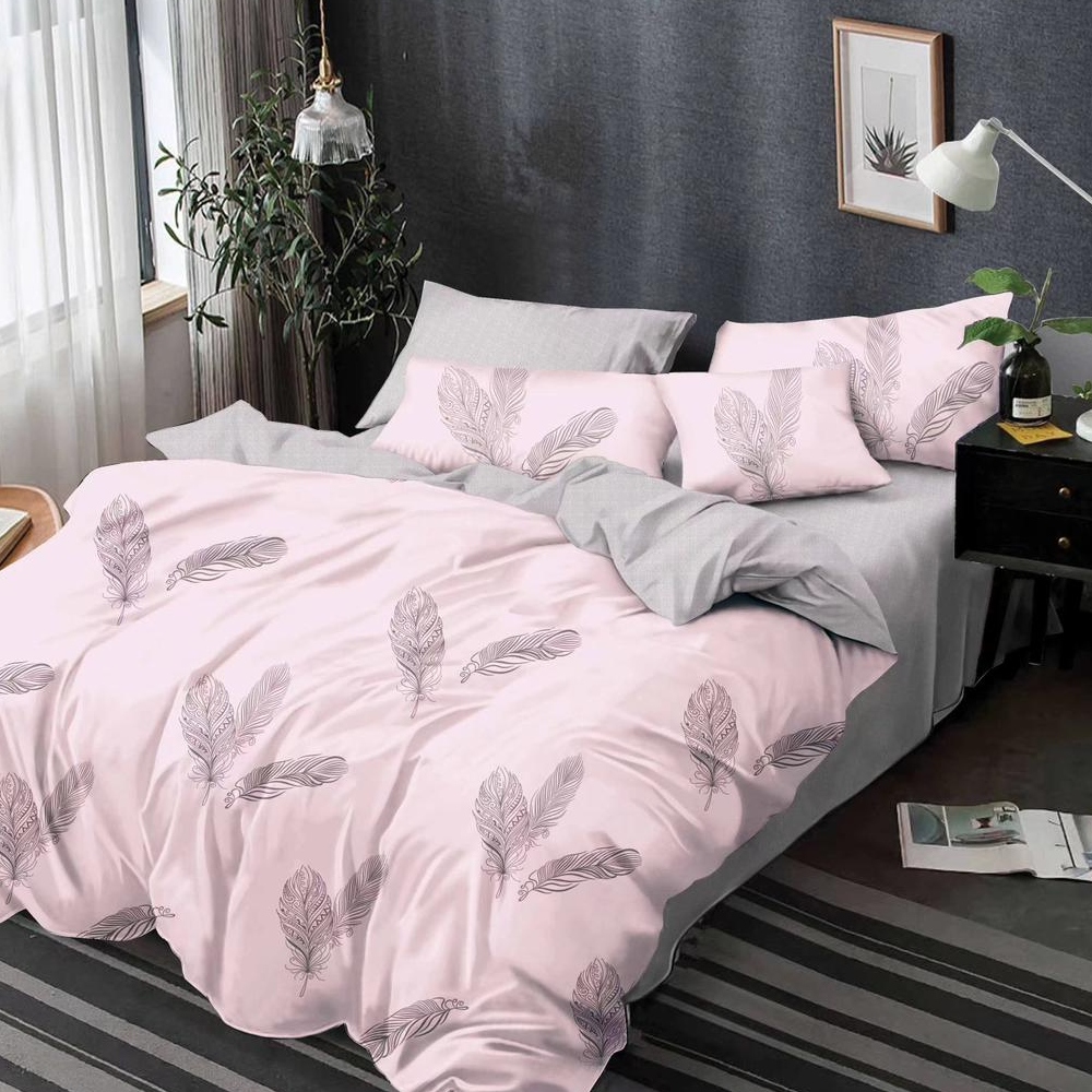 lenjerie gri roz cu fulgi lenjerie gri roz cu fulgi