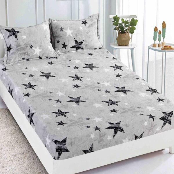 husa cocolino gri cu stelute