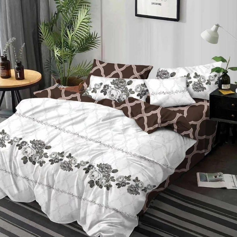 lenjerie alb maro cu flori lenjerie alb maro cu flori