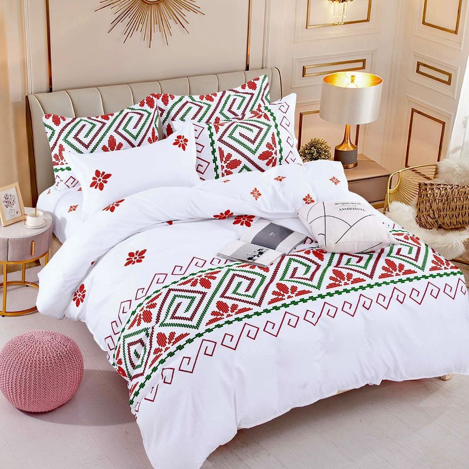 lenjerie alba model traditional rosu verde lenjerie alba model traditional rosu verde