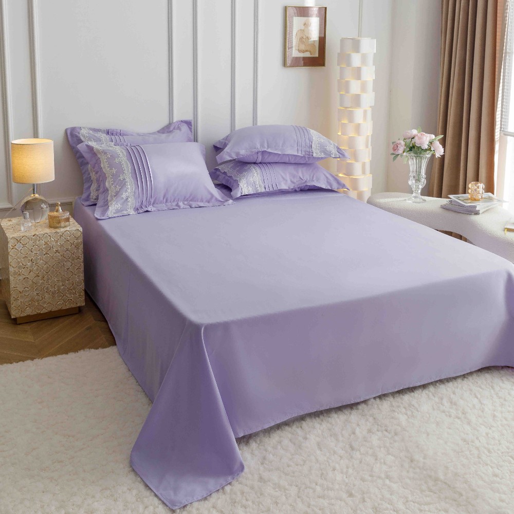 lenjerie cu pliuri inimioare si broderie - lila 1 lenjerie cu pliuri inimioare si broderie - lila