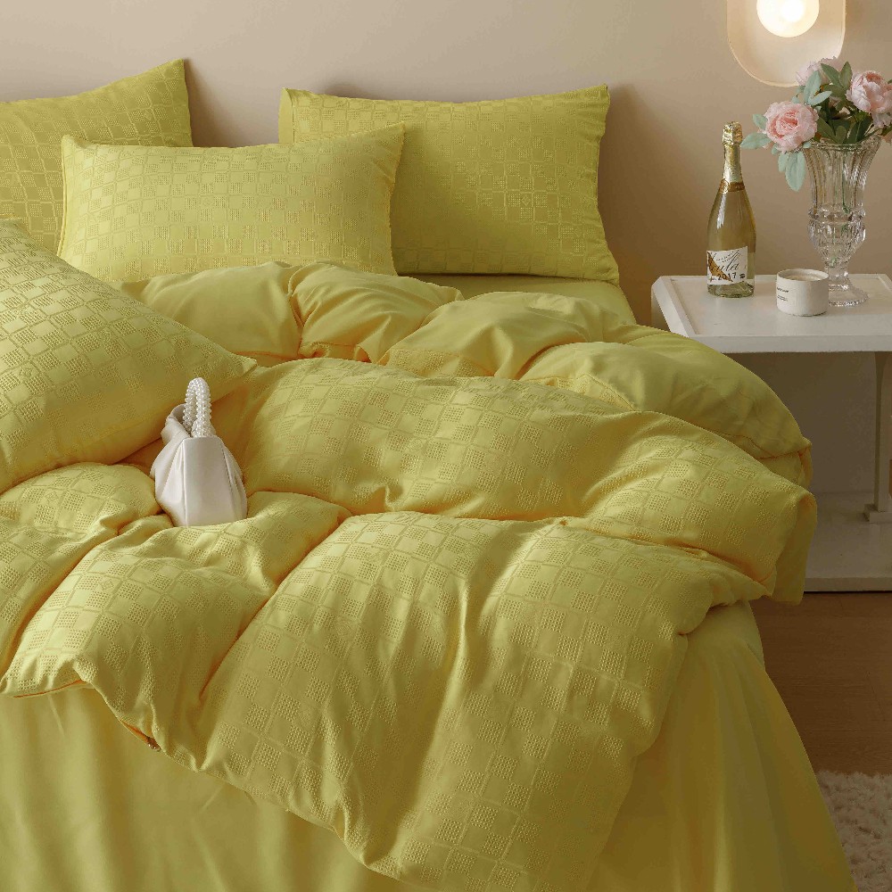 lenjerie jacquard din finet - galben pai 2 lenjerie jacquard din finet - galben pai