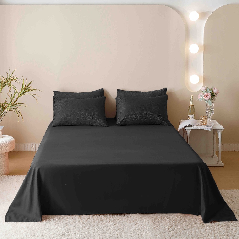 lenjerie jacquard din finet - negru 4 lenjerie jacquard din finet - negru