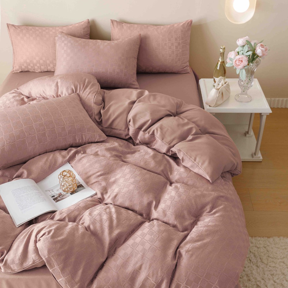 lenjerie jacquard din finet - pudra 2 lenjerie jacquard din finet - pudra