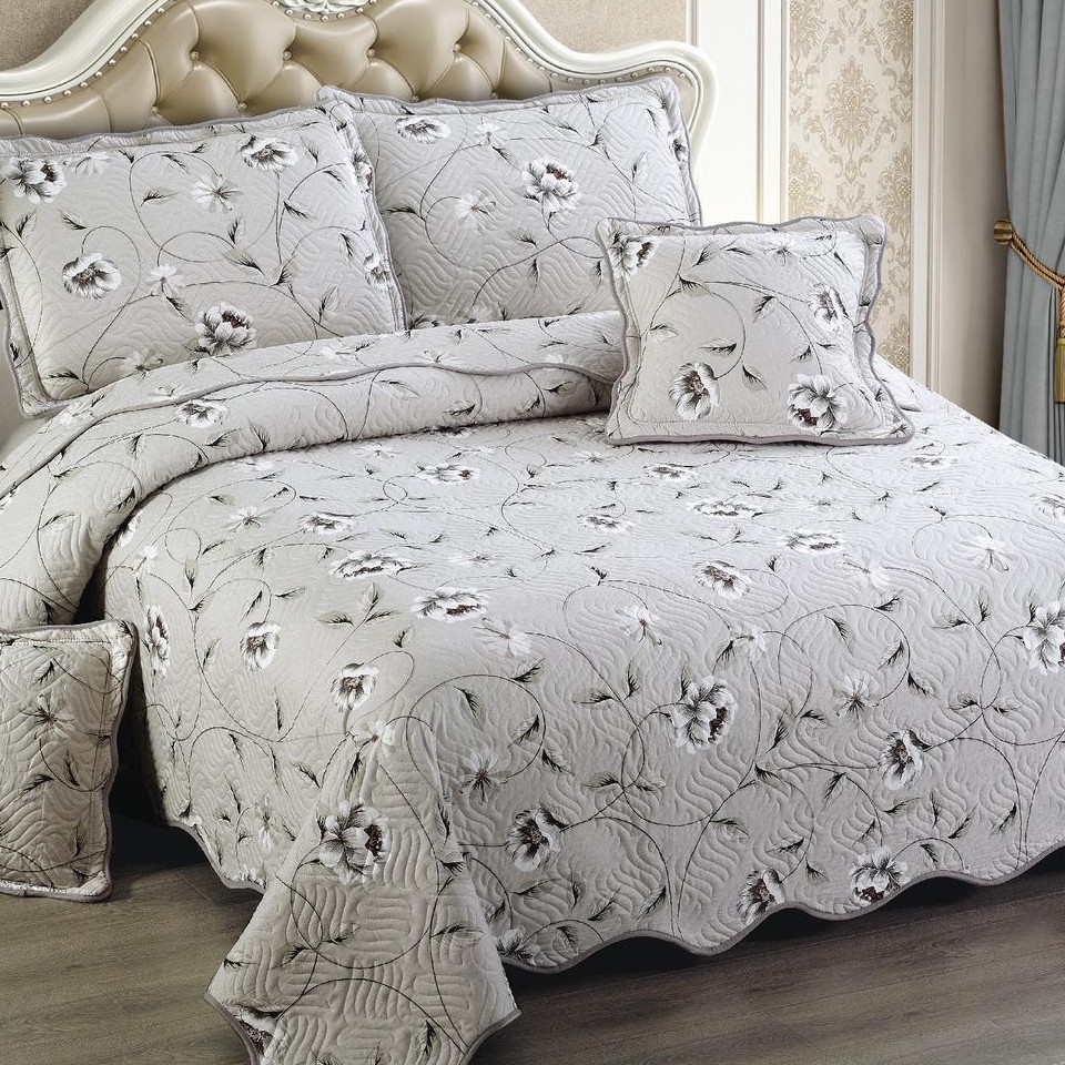 cuvertura gri cu flori cuvertura gri cu flori