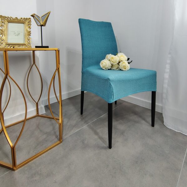 husa de scaun turcoaz