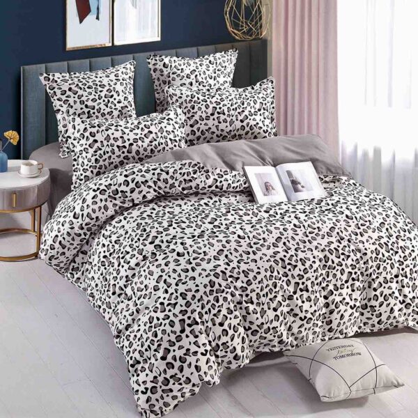 lenjerie alb negru leopard jojo