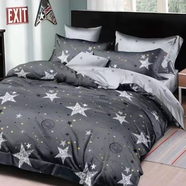 lenjerie gri cu stelute albe lenjerie gri cu stelute albe