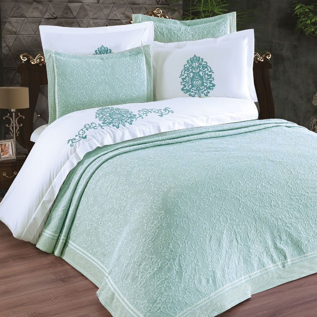 set jado damask verde set jado damask verde