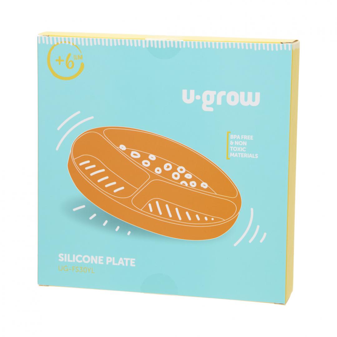 farfurie diversificare portocalie farfurie ventuza UG-FS30YL