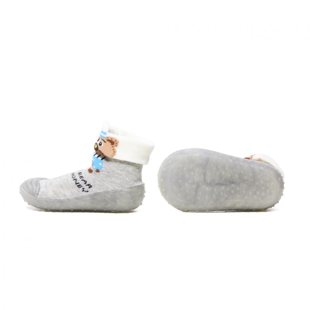 sosete antiderapante bebelusi gri cu ursuleti sosete antiderapante bebelusi gri cu ursuleti