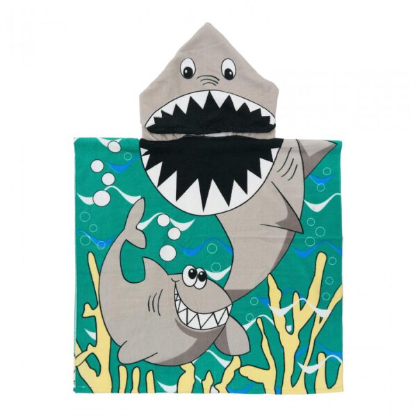 prosop-de-plaja-copii-poncho-shark